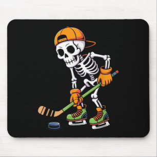 Skeleton Ice Hockey Halloween Costume Men Boys Hoc Mouse Mat