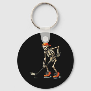 Skeleton Ice Hockey Halloween Costume Men Boys Kid Key Ring