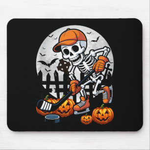 Skeleton Ice Hockey Halloween Costume Men Boys Kid Mouse Mat
