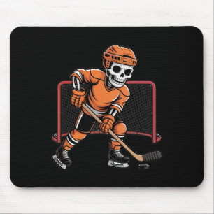 Skeleton Ice Hockey Halloween Costume Men Boys Kid Mouse Mat