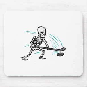 Skeleton Ice Hockey Halloween Costume Men Boys Kid Mouse Mat