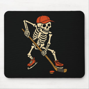 Skeleton Ice Hockey Halloween Costume Spooky Sport Mouse Mat
