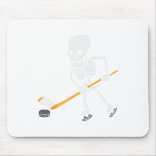 Skeleton Ice Hockey Halloween Costume Spor Men Boy Mouse Mat