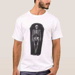 Skeleton in A Coffin T-Shirt