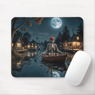 Skeleton In a Rowboat Mouse Mat