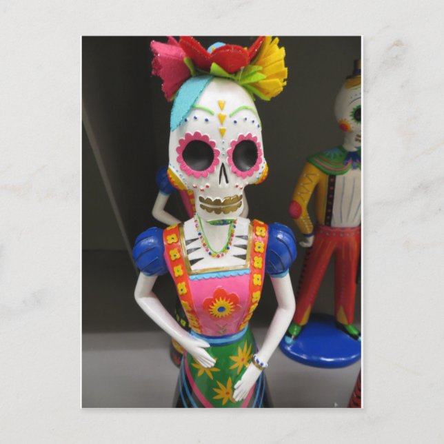 Skeleton In Dress Postcard (Front)