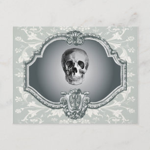 Skeleton In The Mirror Halloween Invitation