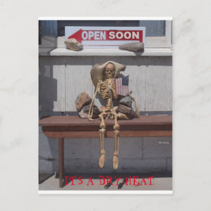 Skeleton - It's a Dry Heat Postcard