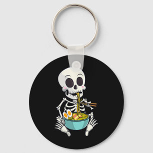 Skeleton Japanese Ramen Noodles Anime Halloween Co Key Ring