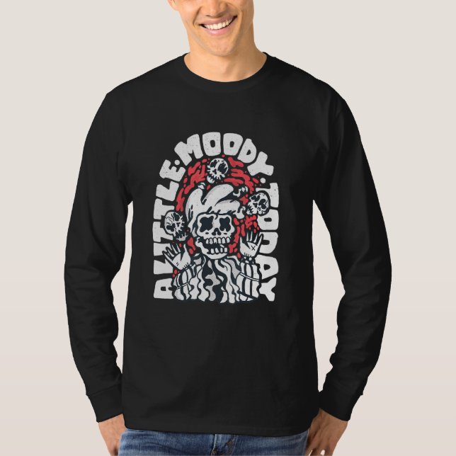 Skeleton Jester Juggling Skulls T-Shirt (Front)