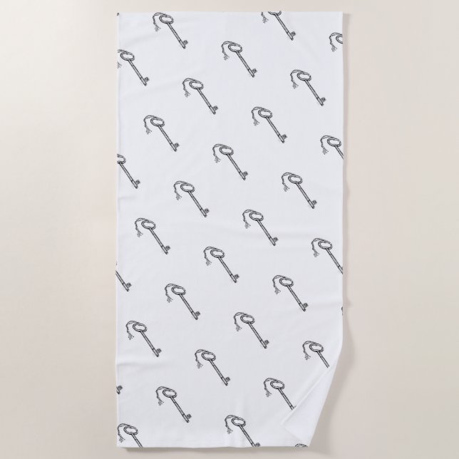 Skeleton Key Beach Towel (Front)