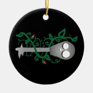 Skeleton Key Ceramic Tree Decoration