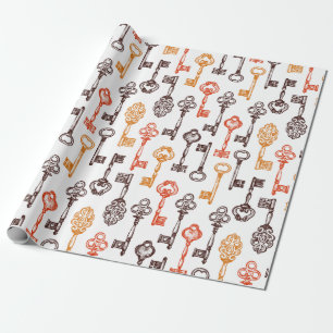 Skeleton Key Wrapping Paper