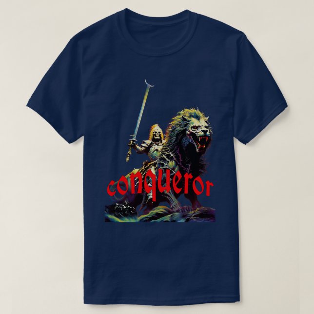 Skeleton Knight Conqueror T-Shirt (Design Front)