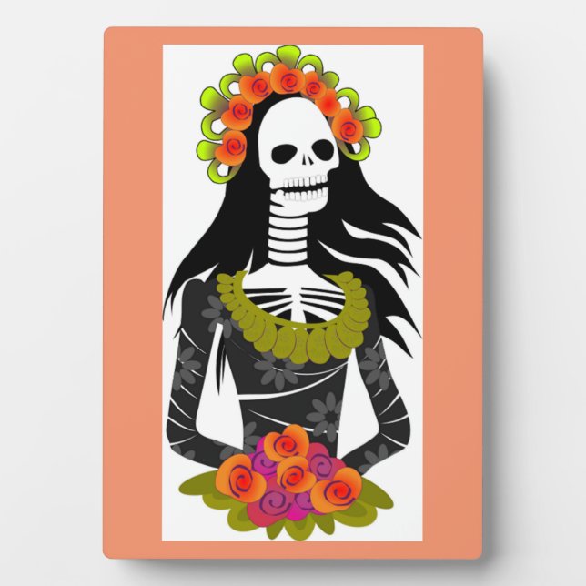 SKELETON LADY PLAQUE (Front)