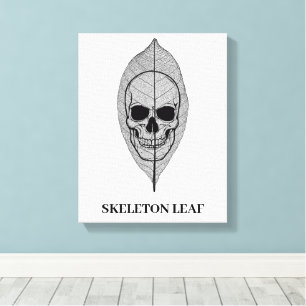 Skeleton Leaf Canvas Print