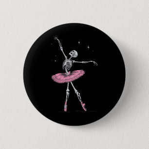 Skeleton Llet Halloween Costume Funny Skull  6 Cm Round Badge