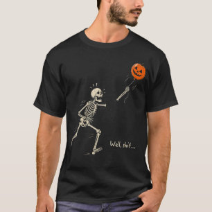 Skeleton Lost Balloon Retro Funny Saying T-Shirt