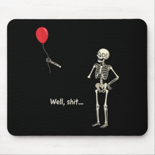 Skeleton Lost Balloon Stuff Skeleton Funny Mouse Mat