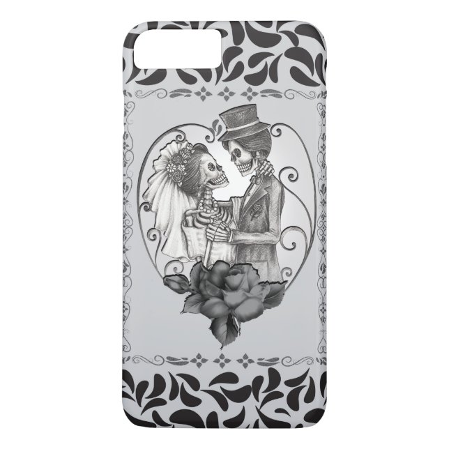 Skeleton Love Couple Marriage Dance Case-Mate iPhone Case (Back)