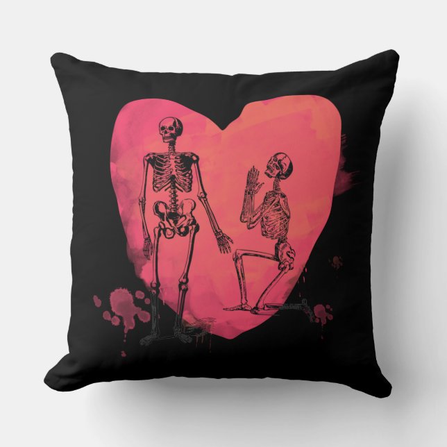 Skeleton Love Cushion (Front)