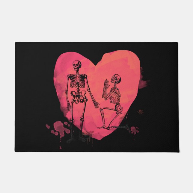 Skeleton Love Doormat (Front)