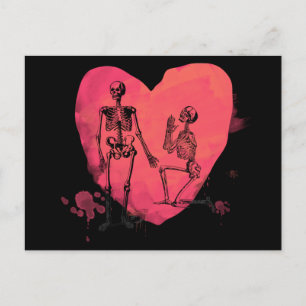 Skeleton Love Postcard