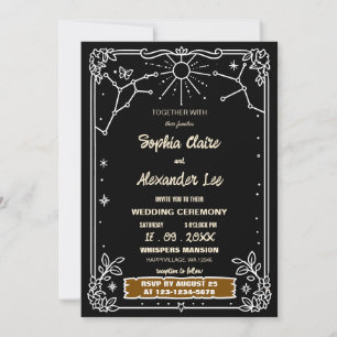 Skeleton Love Tarot Wedding Invitation