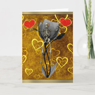 Skeleton Love Valentine Holiday Card