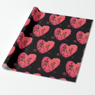 Skeleton Love Wrapping Paper