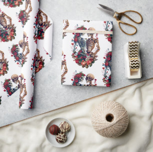 Skeleton Lovers Wrapping Paper
