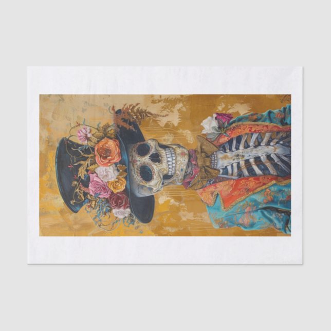 Skeleton Lyfe22 Tissue Paper (Front)