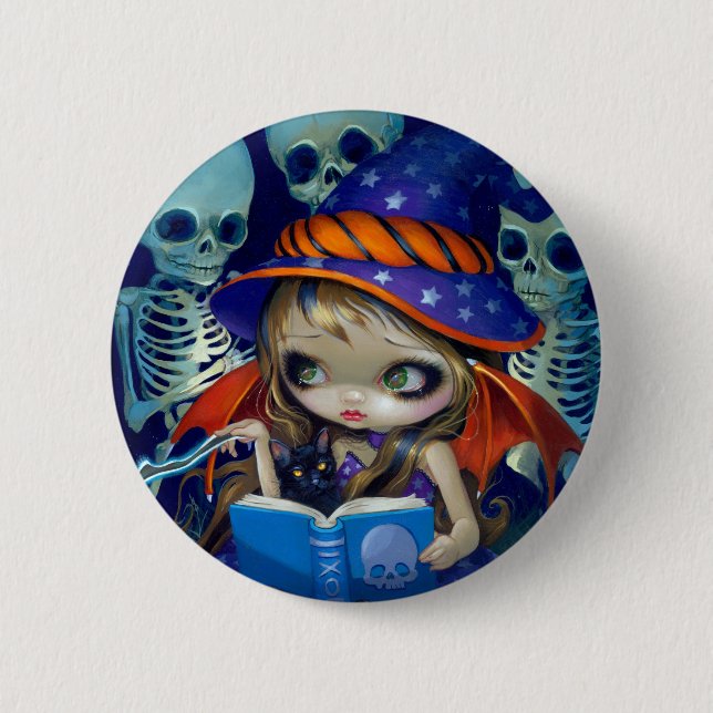 "Skeleton Magic" Button (Front)