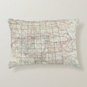 Skeleton Map Decorative Cushion