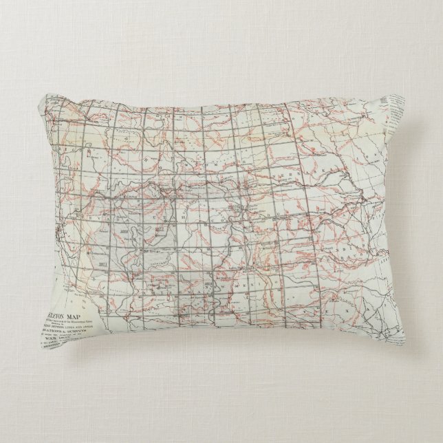 Skeleton Map Decorative Cushion (Front)
