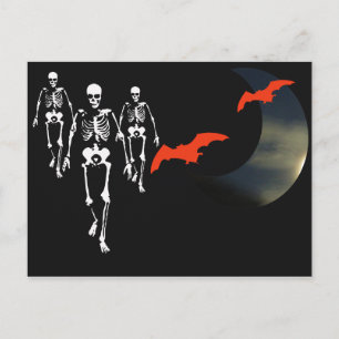 Skeleton March Postcard