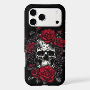 Skeleton Metalhead Skulls and Roses Metal Rock
