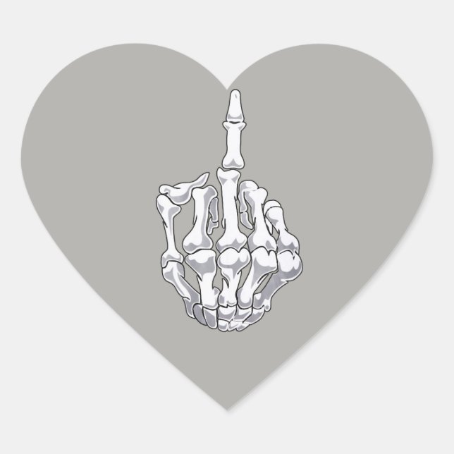 Skeleton Middle Finger Stickers (Front)