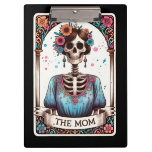 Skeleton Mom Tarot – “The Mom” Tarot Card Clipboard