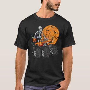Skeleton Monster Truck Moon Candy Toddler Boys Hal T-Shirt