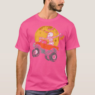 Skeleton Monster Truck Moon Candy Toddler Boys Hal T-Shirt