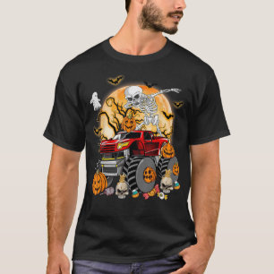 Skeleton Monster Truck Moon Candy Toddler Boys Hal T-Shirt
