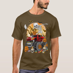 Skeleton Monster Truck Moon Candy Toddler Boys Hal T-Shirt