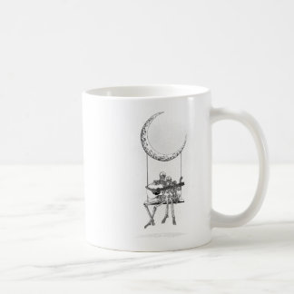 Skeleton Moon Band Tees - Rock And Roll Concert Gr Coffee Mug