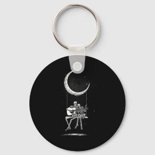 Skeleton Moon Band Tees - Rock And Roll Concert Gr Key Ring