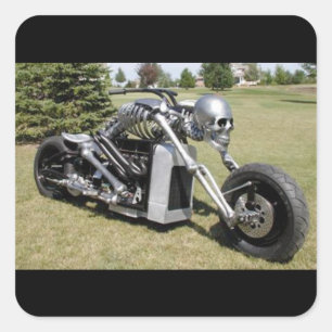 Skeleton Motorcycle Sticker