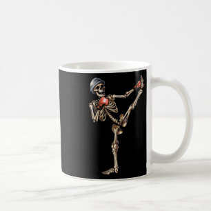 Skeleton Muay Thai Halloween Kickboxing Mma Fighte Coffee Mug