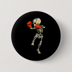 Skeleton Muay Thai Kick Boxing Mma Funny Karate Ha 6 Cm Round Badge