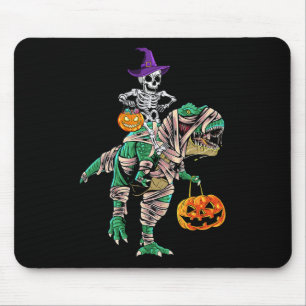 Skeleton Mummy Dinosaur T Rex Halloween  For Boys  Mouse Mat