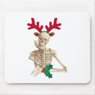 skeleton nightmare christmas mouse mat